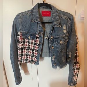 Cropped denim jacket